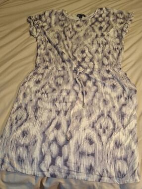 Hilary Radley Purple Tie Dye Casual Dress